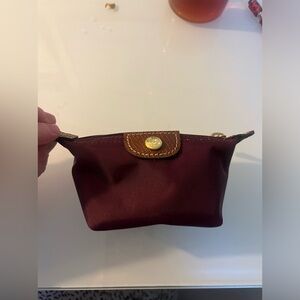 Longchamp Burgundy Coin Purse